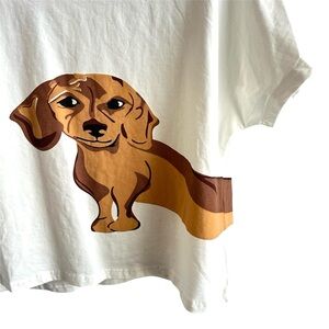 Dachshund Crop Tee M